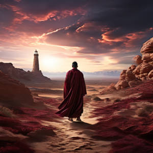 Valley at Dusk Pharos Lighthouse